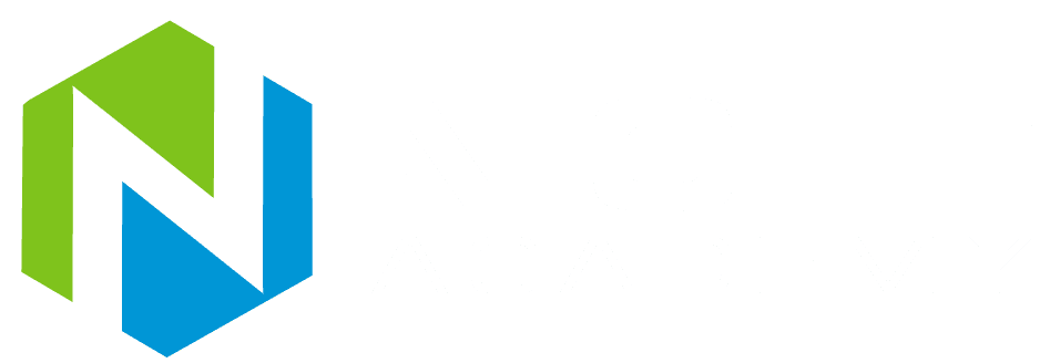 Niche Academy logo with a stylized "N" in green and blue on the left and the words "NICHE ACADEMY" in bold white text on a transparent background.