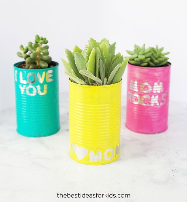 tin can planters 1